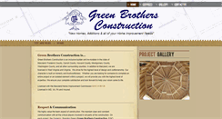 Desktop Screenshot of greenbrosconstruction.com